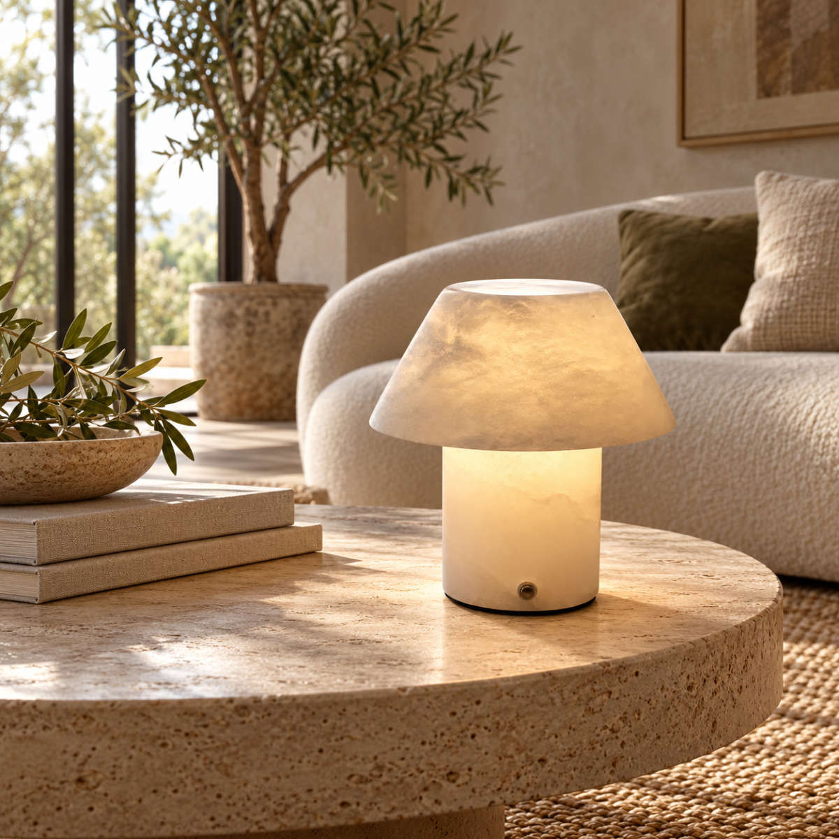 Noma Spanish Alabaster Table Lamp