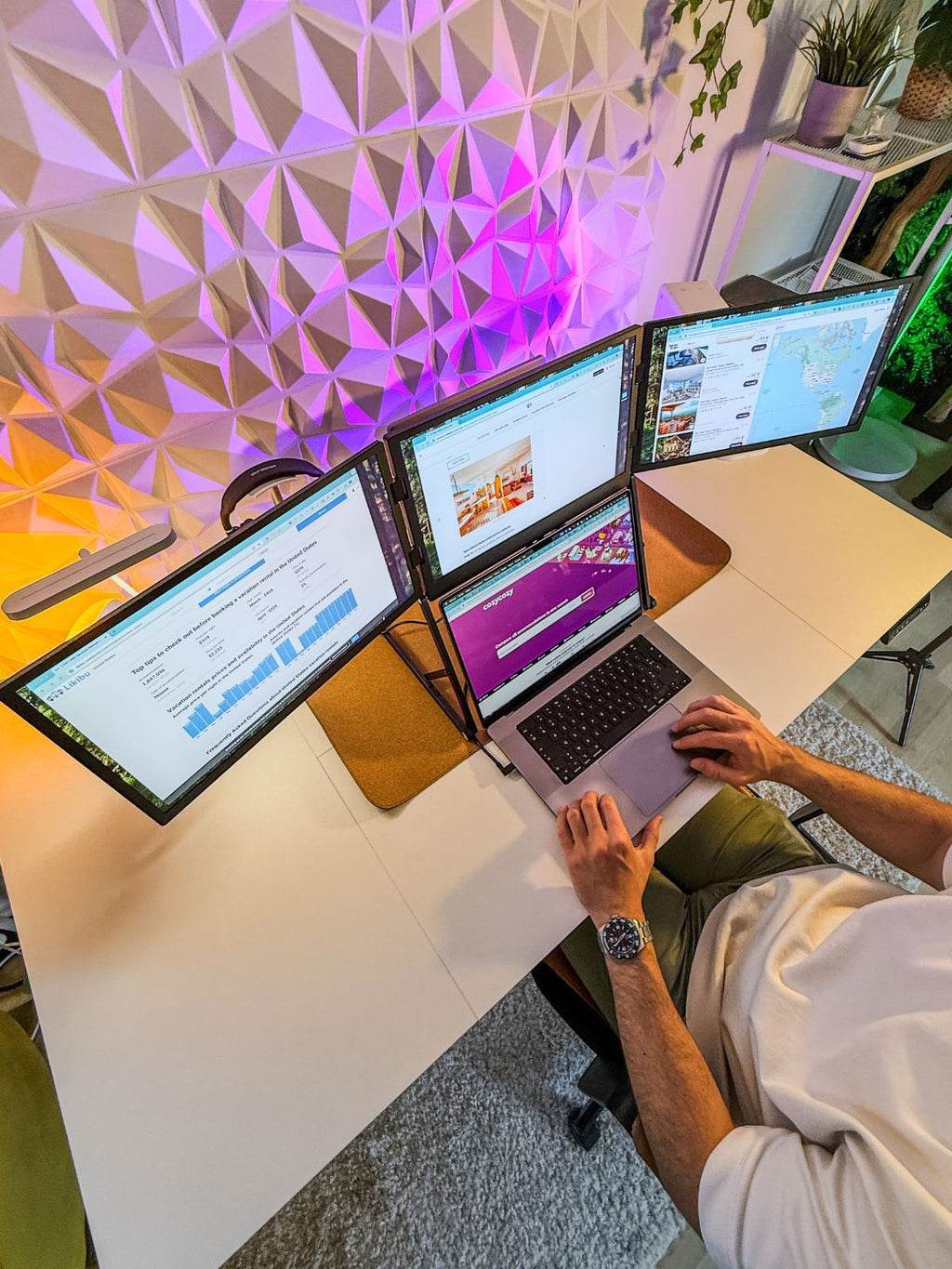 UVRENA TriFold Pro Triple Laptop Screen Extender