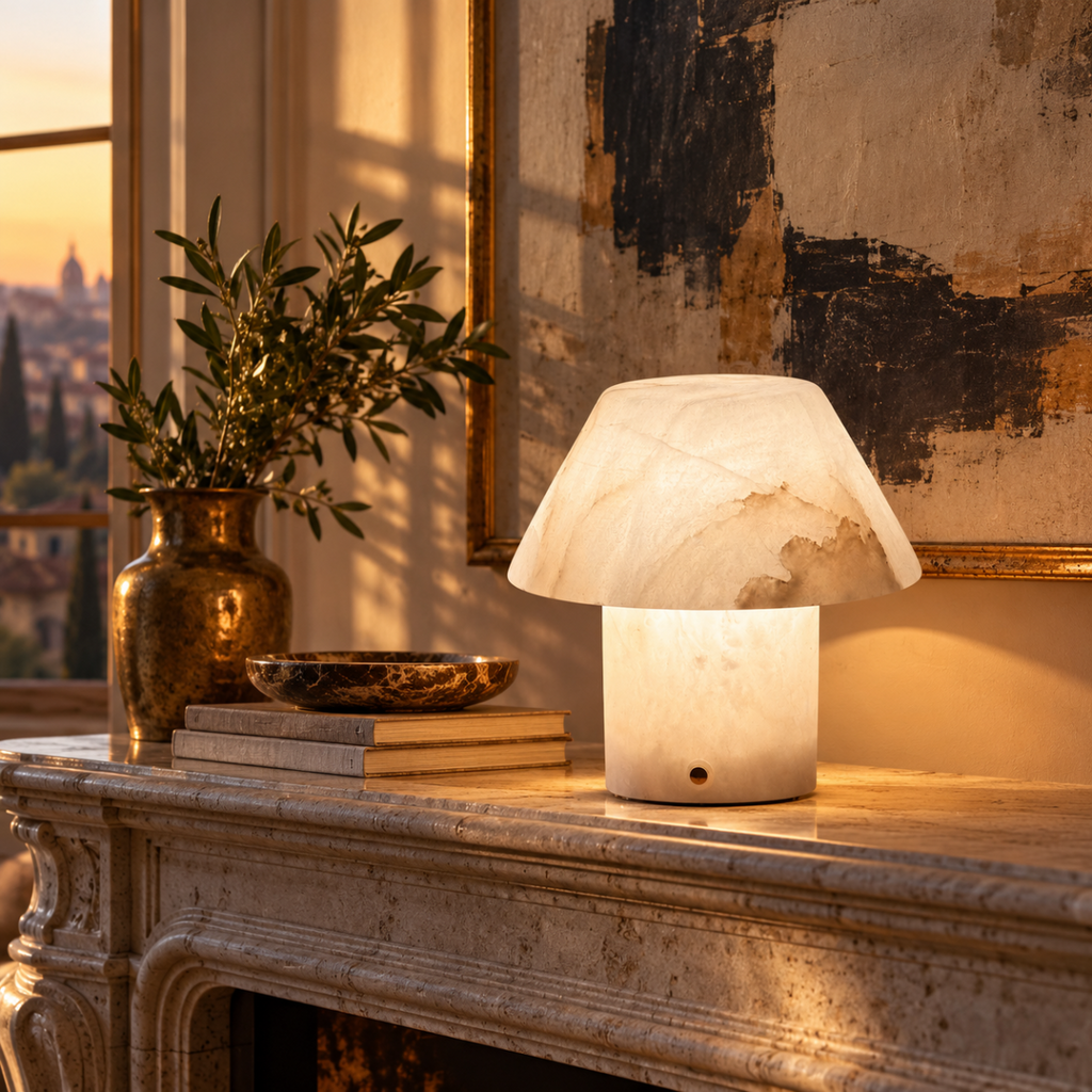 Noma Spanish Alabaster Table Lamp