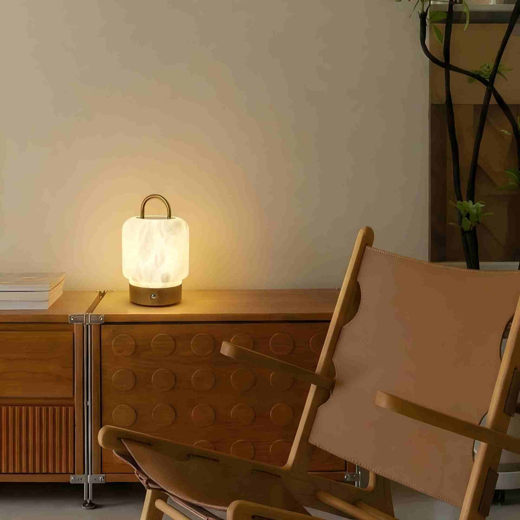 UVRENA Liora alabaster lamp product view