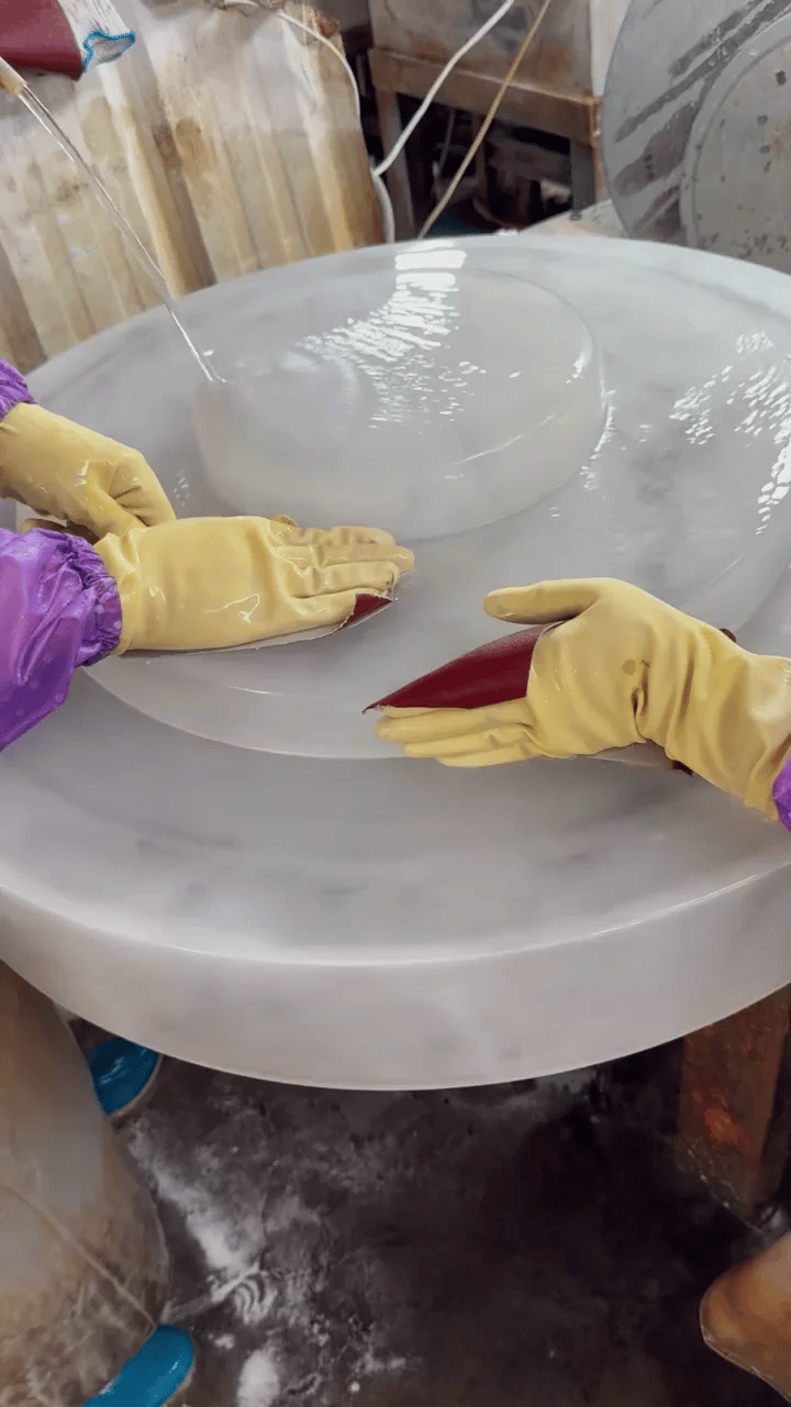UVRENA natural stone lamp production process