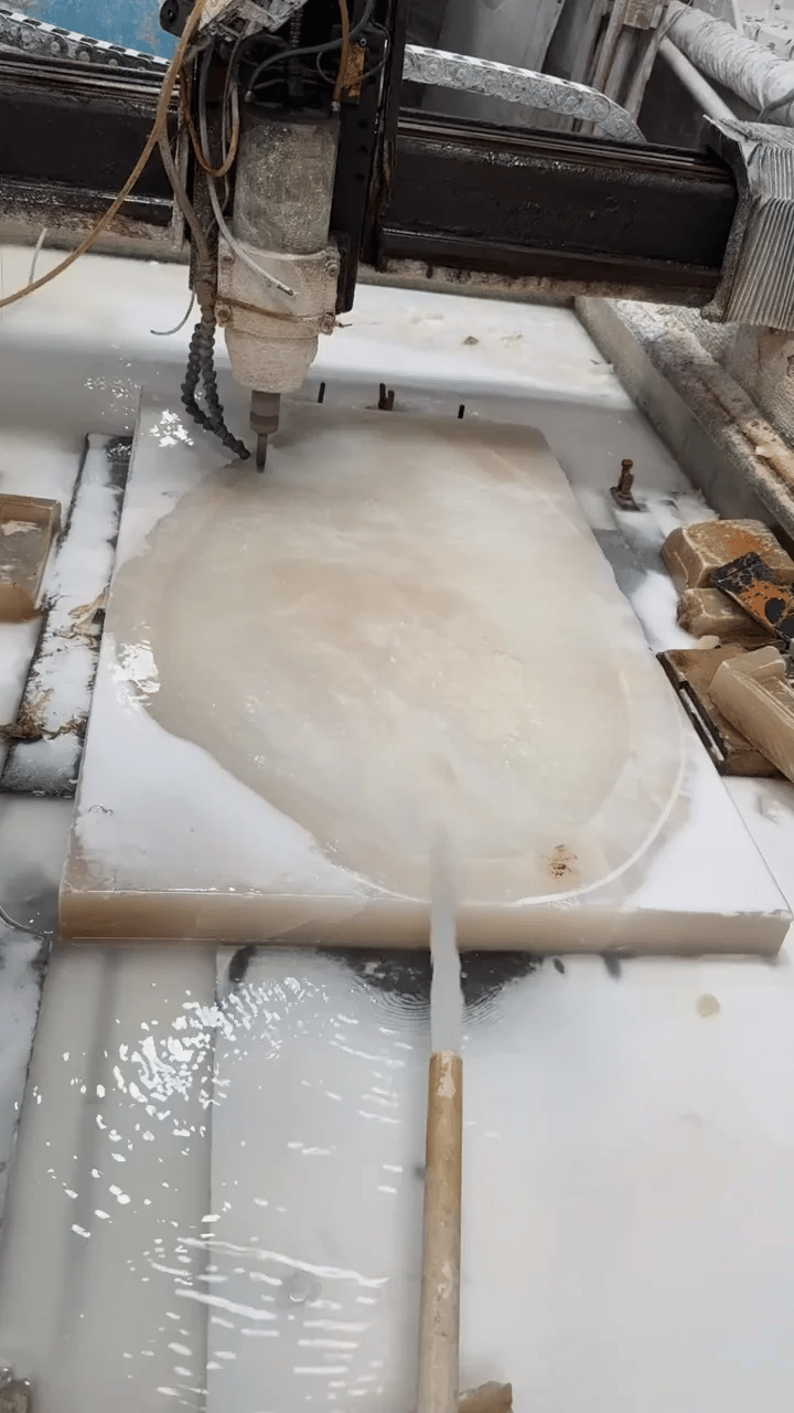 UVRENA natural stone lamp production process